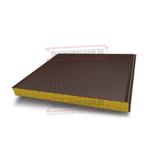 Сэндвич панели акустические стеновые с минеральной ватой, ширина 1200 мм, толщина 60 мм, 0.5/0.5, RAL8017