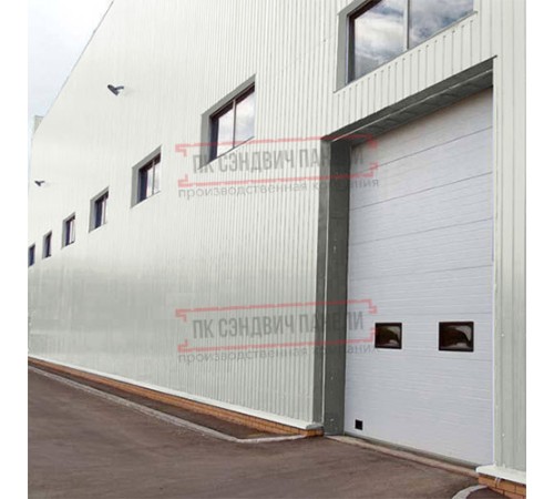 Сэндвич панели акустические стеновые с минеральной ватой, ширина 1000 мм, толщина 150 мм, 0.5/0.5, RAL9002