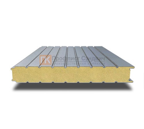 Стеновые алюминиевые сэндвич панели с пенополиуретаном, ширина 1000 мм, толщина 180 мм, 0.5/0.5