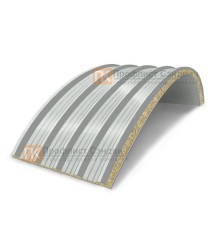 Сэндвич-панели арочные с минеральной ватой, ширина 1000 мм, толщина 120 мм, 0.5/0.5, RAL7035