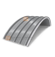 Сэндвич-панели арочные с пенополистиролом, ширина 1200 мм, толщина 60 мм, 0.5/0.5, RAL7004