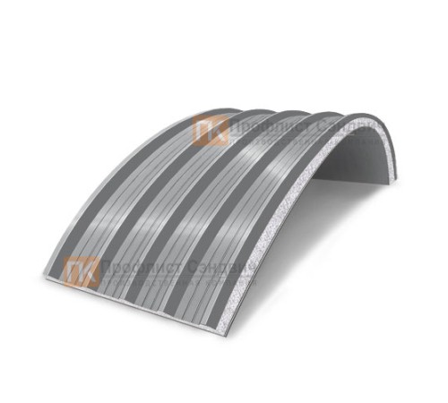 Сэндвич-панели арочные с пенополистиролом, ширина 1200 мм, толщина 100 мм, 0.5/0.5, RAL7004