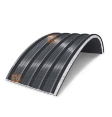 Сэндвич-панели арочные с пенополистиролом, ширина 1200 мм, толщина 50 мм, 0.5/0.5, RAL7024