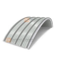 Сэндвич-панели арочные с пенополистиролом, ширина 1200 мм, толщина 50 мм, 0.5/0.5, RAL7047