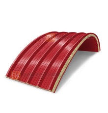 Сэндвич-панели арочные с минеральной ватой, ширина 1000 мм, толщина 150 мм, 0.5/0.5, RAL3020