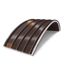 Сэндвич-панели арочные с пенополистиролом, ширина 1200 мм, толщина 50 мм, 0.5/0.5, RAL8017