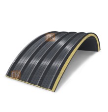 Сэндвич-панели арочные с пенополиизоциануратом, ширина 1200 мм, толщина 60 мм, 0.5/0.5, RAL7024