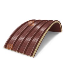 Сэндвич-панели арочные с минеральной ватой, ширина 1200 мм, толщина 60 мм, 0.5/0.5, RAL3009