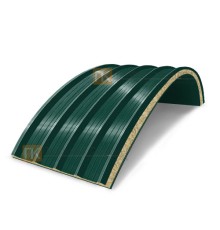 Сэндвич-панели арочные с минеральной ватой, ширина 1200 мм, толщина 150 мм, 0.5/0.5, RAL6005