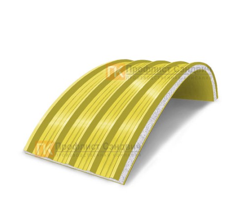 Сэндвич-панели арочные с пенополистиролом, ширина 1000 мм, толщина 50 мм, 0.5/0.5, RAL1018