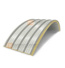 Сэндвич-панели арочные с пенополиизоциануратом, ширина 1000 мм, толщина 60 мм, 0.5/0.5, RAL9002