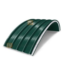 Сэндвич-панели арочные с пенополистиролом, ширина 1200 мм, толщина 60 мм, 0.5/0.5, RAL6005