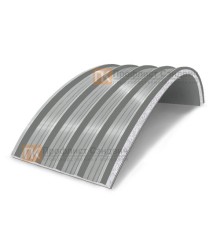 Сэндвич-панели арочные с пенополистиролом, ширина 1200 мм, толщина 150 мм, 0.5/0.5, RAL9006