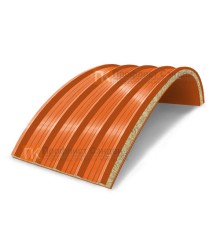 Сэндвич-панели арочные с минеральной ватой, ширина 1200 мм, толщина 200 мм, 0.5/0.5, RAL2004