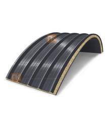 Сэндвич-панели арочные с минеральной ватой, ширина 1200 мм, толщина 180 мм, 0.5/0.5, RAL7024