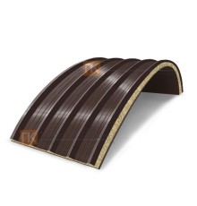 Сэндвич-панели арочные с минеральной ватой, ширина 1000 мм, толщина 60 мм, 0.5/0.5, RAL8017