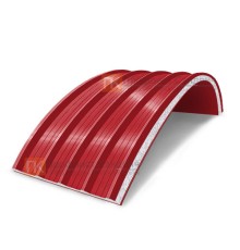 Сэндвич-панели арочные с пенополистиролом, ширина 1000 мм, толщина 20 мм, 0.5/0.5, RAL3020