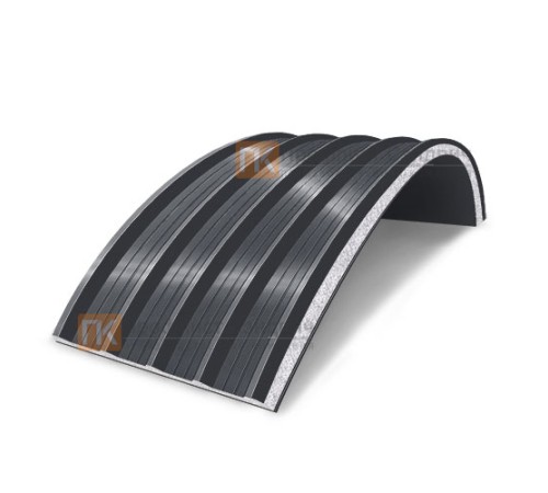 Сэндвич-панели арочные с пенополистиролом, ширина 1200 мм, толщина 10 мм, 0.5/0.5, RAL7024