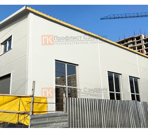 Сэндвич панели без замков с пенополиизоциануратом, ширина 1000 мм, толщина 30 мм, 0.5/0.5, RAL9003