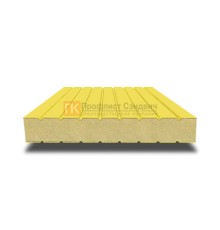 Сэндвич панели без замков с пенополиизоциануратом, ширина 1000 мм, толщина 220 мм, 0.5/0.5, RAL1018