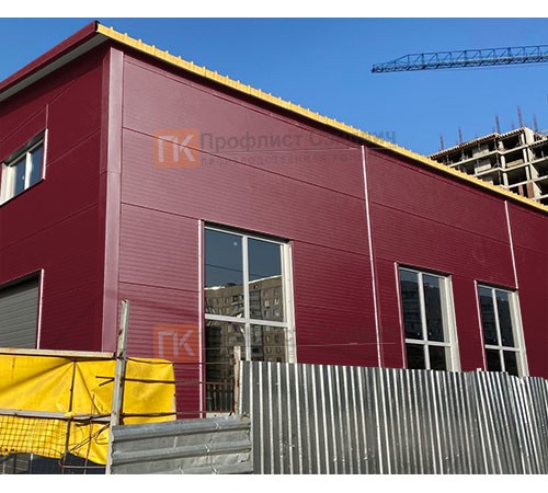 Сэндвич панели без замков с пенополиизоциануратом, ширина 1200 мм, толщина 60 мм, 0.5/0.5, RAL3005