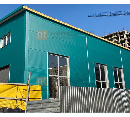 Сэндвич панели без замков с минеральной ватой, ширина 1200 мм, толщина 30 мм, 0.5/0.5, RAL5021