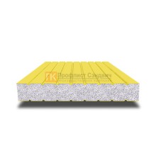 Сэндвич панели без замков с пенополистиролом, ширина 1200 мм, толщина 250 мм, 0.5/0.5, RAL 1018