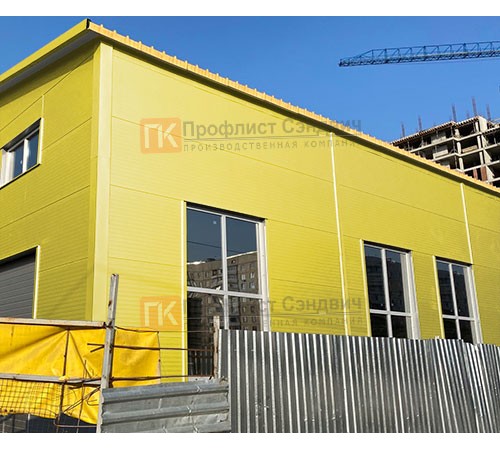 Сэндвич панели без замков с пенополистиролом, ширина 1200 мм, толщина 20 мм, 0.5/0.5, RAL1018