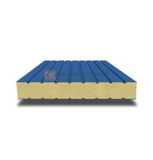 Сэндвич панели без замков с пенополиуретаном, ширина 1200 мм, толщина 10 мм, 0.5/0.5, RAL5005