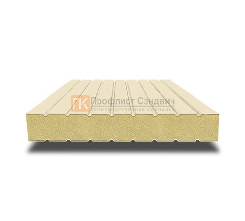 Сэндвич панели без замков с пенополиуретаном, ширина 1200 мм, толщина 10 мм, 0.5/0.5, RAL1015