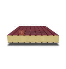 Сэндвич панели без замков с пенополиизоциануратом, ширина 1200 мм, толщина 10 мм, 0.5/0.5, RAL3005