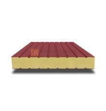 Сэндвич панели без замков с пенополиизоциануратом, ширина 1200 мм, толщина 10 мм, 0.5/0.5, RAL3011