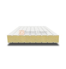 Сэндвич панели без замков с пенополиуретаном, ширина 1200 мм, толщина 20 мм, 0.5/0.5, RAL9003