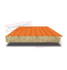 Сэндвич-панели двухслойные с минеральной ватой, ширина 1200 мм, толщина 180 мм, 0.5, RAL2004