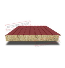 Сэндвич-панели двухслойные с минеральной ватой, ширина 1200 мм, толщина 50 мм, 0.5, RAL3011