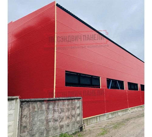 Сэндвич-панели двухслойные с минеральной ватой, ширина 1000 мм, толщина 20 мм, 0.5, RAL3020