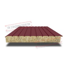 Сэндвич-панели двухслойные с минеральной ватой, ширина 1200 мм, толщина 180 мм, 0.5, RAL3005