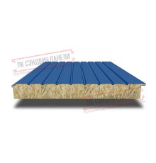 Сэндвич-панели двухслойные с минеральной ватой, ширина 1200 мм, толщина 10 мм, 0.5, RAL5005