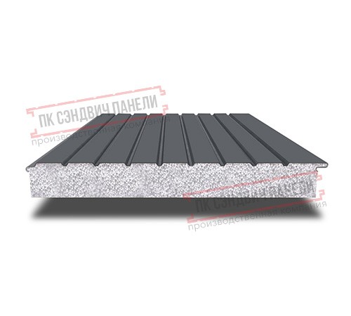 Сэндвич-панели двухслойные с пенополистиролом, ширина 1200 мм, толщина 10 мм, 0.5, RAL7024