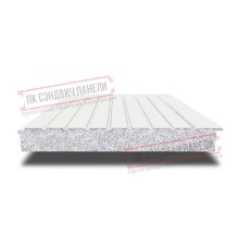 Сэндвич-панели двухслойные с пенополистиролом, ширина 1200 мм, толщина 10 мм, 0.5, RAL9003