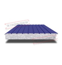 Сэндвич-панели двухслойные с пенополистиролом, ширина 1200 мм, толщина 250 мм, 0.5, RAL5002