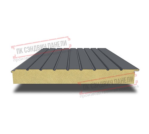 Сэндвич-панели двухслойные с пенополиуретаном, ширина 1200 мм, толщина 80 мм, 0.5, RAL7024