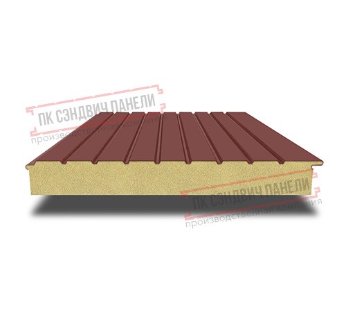 Сэндвич-панели двухслойные с пенополиуретаном, ширина 1000 мм, толщина 60 мм, 0.5, RAL3009