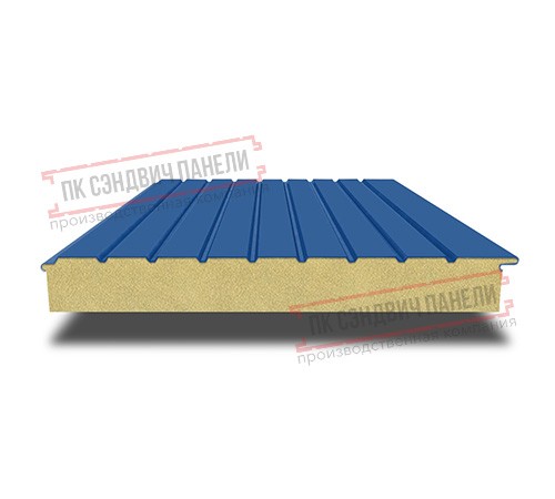 Сэндвич-панели двухслойные с пенополиуретаном, ширина 1200 мм, толщина 80 мм, 0.5, RAL5005