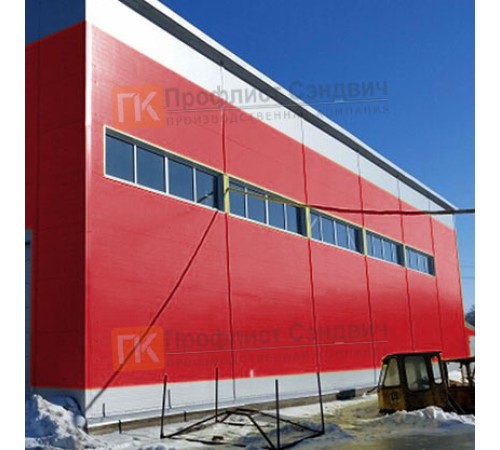 Сэндвич панели гладкие с пенополиизоциануратом, ширина 1200 мм, толщина 50 мм, 0.5/0.5, RAL3020