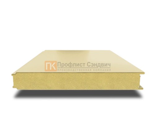 Сэндвич панели гладкие с пенополиизоциануратом, ширина 1200 мм, толщина 80 мм, 0.5/0.5, RAL1014