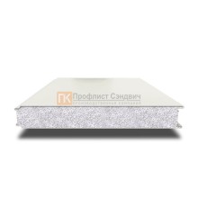 Сэндвич панели гладкие с пенополистиролом, ширина 1200 мм, толщина 150 мм, 0.5/0.5, RAL9003
