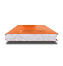 Сэндвич панели гладкие с пенополистиролом, ширина 1000 мм, толщина 80 мм, 0.5/0.5, RAL2004