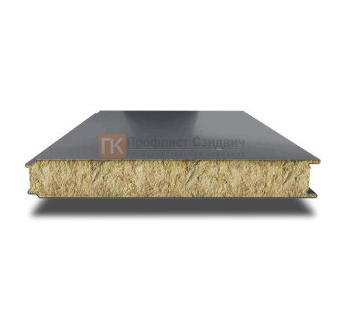 Сэндвич панели гладкие с минеральной ватой, ширина 1200 мм, толщина 50 мм, 0.5/0.5, RAL7024