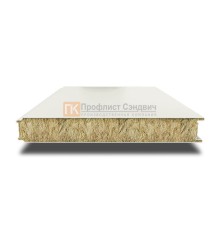 Сэндвич панели гладкие с минеральной ватой, ширина 1000 мм, толщина 180 мм, 0.5/0.5, RAL9003